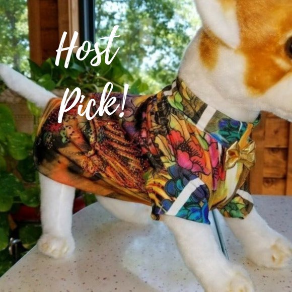 *HP!* SMALL Dog Dress Handmade Tattoo Rhinestones - Picture 1 of 6